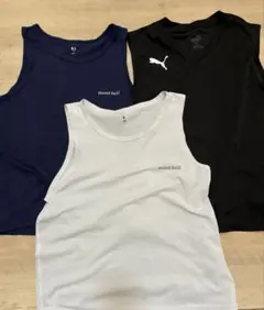 mont-bellとPumaのアンダーシャツ3枚セット
