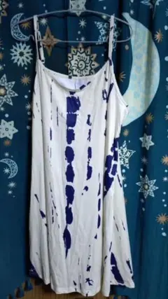 ロング キャミソール チュニック XL タイダイ エスニック