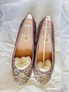 Launa lea ballet グリッター パンプス✨2cmヒール
