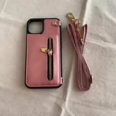 1点限り✨️iPhone13 Pro ケース 収納ポケットありショルダー紐付き