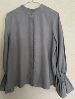 NATURAL BEAUTY BASIC 長袖ブラウス バンドカラー
