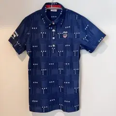 FILA GOLF ネイビー 星柄 Lサイズ シャツ