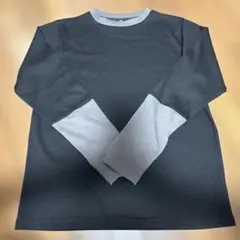 しまむら　長袖カットソー　バイカラーレディースL L