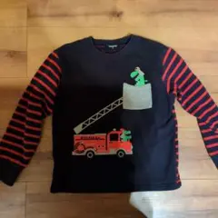 klädskap 恐竜消防車 長袖トレ―ナ― 120