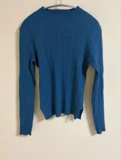 AZUL BY MOUSSY リブニット ブルー M