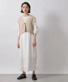 LOWRYSFARM スカシショート ベスト ワンピース