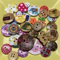 ウッドボタンセット①