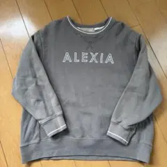 ALEXIA STAM ロゴ刺繍 スウェット トレーナー グレー