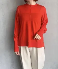 ウール セーター オレンジ