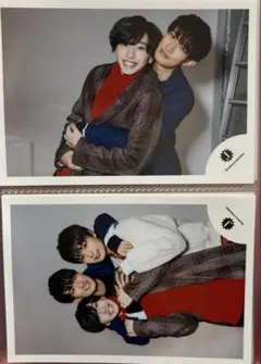 なにわ男子SnowMan公式写真 2枚セット 道枝駿佑 大西流星 向井康二