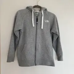THE NORTH FACE ジップアップパーカー フードロゴ　Ｌ　グレー