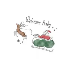 マタニティフォト ペイント シール クリスマス 写真