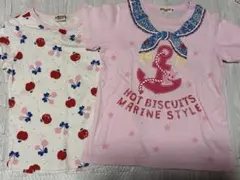 HOT BISCUITS 半袖Tシャツ 2枚セット 100cmのサムネイル