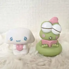 サンリオキャラクター 　エモきゅんシナモロール、おねむマスコットライト　ケロッピ