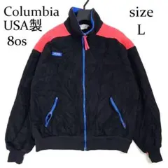80s USA製 Columbia コロンビア フリースジャケット L 黒