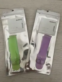 【新品未開封】３COINS　ALWAYS DEVICE クリアバンド 2色セットのサムネイル