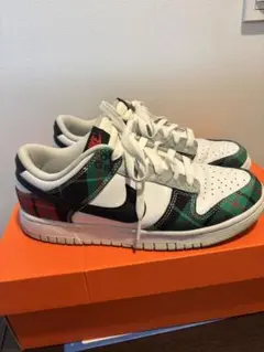 [希少品]Nike Dunk Low チェック柄スニーカー