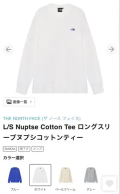 THE NORTH FACE Nuptse Cotton Tee 新品タグ付き