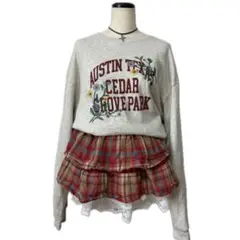 森ガール　ネオ森ガール　平成レトロ　レトロ　ミニスカート　チェック柄　平成　00