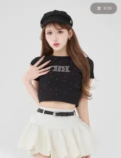 ダーリッチ darich パールストーンロゴTシャツ ブラック BLK - メルカリ