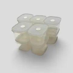【使用感あり】 無印良品 バルブ付き密閉保存容器 深型・小10個セット バラ売可のサムネイル