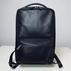 IS/IT イズイット【極美品】スムースレザー＆ナイロン 薄型スクエアリュックのサムネイル