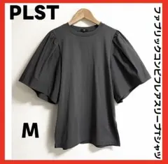 PLST✨ファブリックコンビフレアスリーブTシャツ Mのサムネイル
