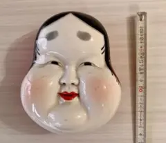 ★希少！　縁起物　日本陶器　ノリタケ　おかめの顔の小物入れ　アンティークのサムネイル