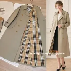本物上質○34サイズ バーバリー BURBERRY トレンチコート ハニー