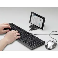 【未使用品】ELECOM 4ポートUSBハブ U2HS-S401SBK