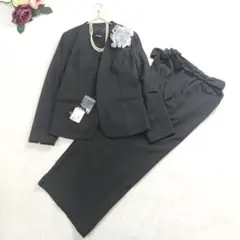 タグ付き未使用✨パンツスーツ 3点セット ネイビー フォーマル LL