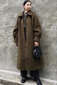 MOUSSY オリーブブラウン　ロングコート