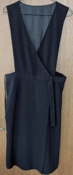 【美品】GU ノースリーブワンピース Lサイズ ☆ブラック 裏地付き