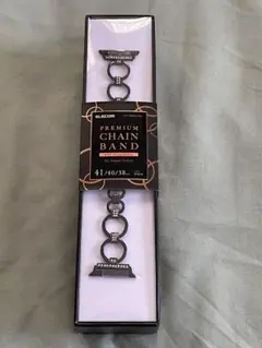 Apple Watch ステンレスバンド ストーン付 41/40/38mm 黒