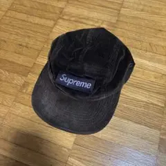 supreme キャップ　コーデュロイ