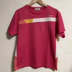 YONEX ピンク ストライプ Tシャツ テニスウェア バトミントン