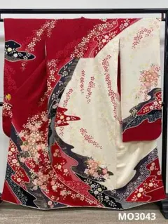 振袖 豪華 金彩 金刺繍 紋意匠 桜 身丈160cm 撥水加工済 MO3043のサムネイル