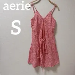 ❤️本日限定❤️aerie 【S】 ギンガムチェック トップス 夏服 羽織り