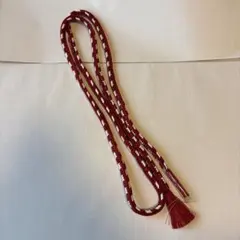 帯締め　赤と白