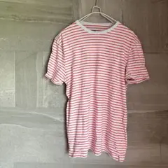 TOPMAN 【L】 スリムフィット 半袖Tシャツ ストライプ カットソーのサムネイル