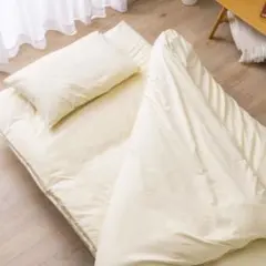 ニトリシングルカバー3点セット クリーム色