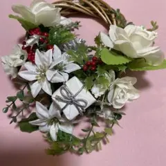 冬の季節のリース　　ハンドメイド