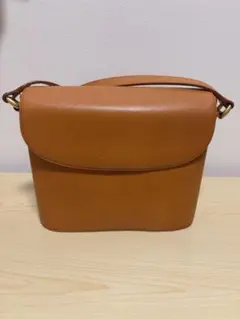 希少 CHARLES JOURDAN レザー ショルダーバッグ キャメル