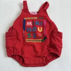 MIKI HOUSE ロンパース 赤 だるま