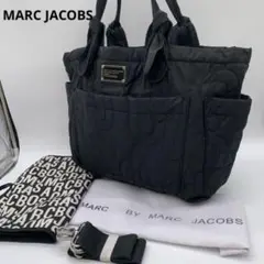 マークジェイコブス トートバッグ ショルダー ポーチ付き ナイロン生地 ブラックのサムネイル