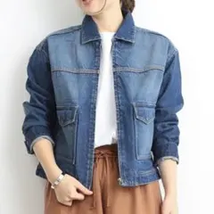 【新品未使用】ビーミング by ビームス / デニムドロップブルゾン