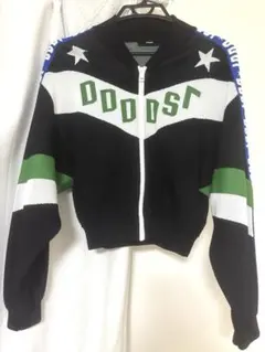 DIESELのジップアップ クロップドニットジャケット