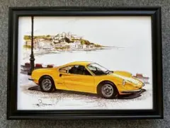 フェラーリ・ディーノ246 GT タペストリー　Bow池田和弘氏 フェラーリ・ディーノ246 GT タペストリー Bow池田和弘氏 - メルカリ