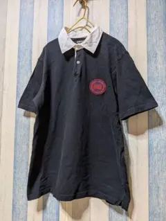 Stussy ステューシー 刺繍ワッペン 半袖ポロシャツ Lのサムネイル