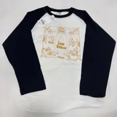 【美品】【送料込】Lee 長袖カットソー 120cm ホワイト/ブラック